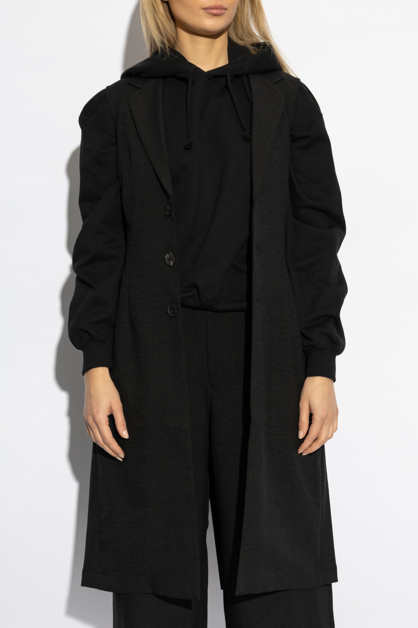 S'YTE NYLON TWILL BIG LONG VEST ブラック 3